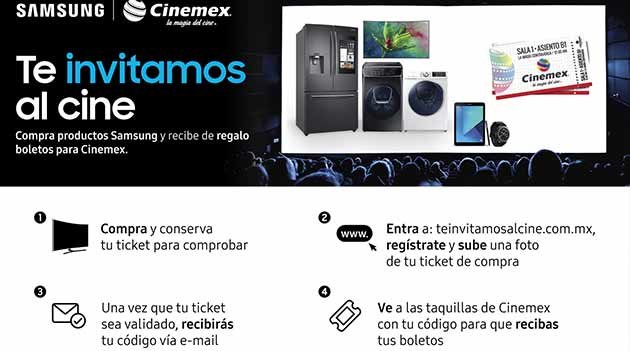 Samsung y Cinemex presentan promoción para sus clientes