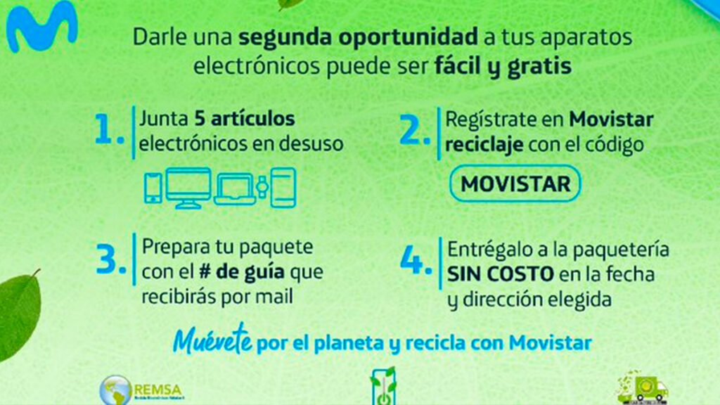 Movistar y REMSA unidos para el reciclaje de dispositivos electrónicos