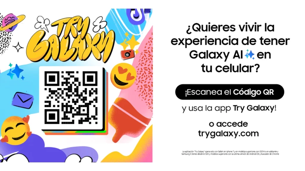 Galaxy AI en la aplicación Try Galaxy