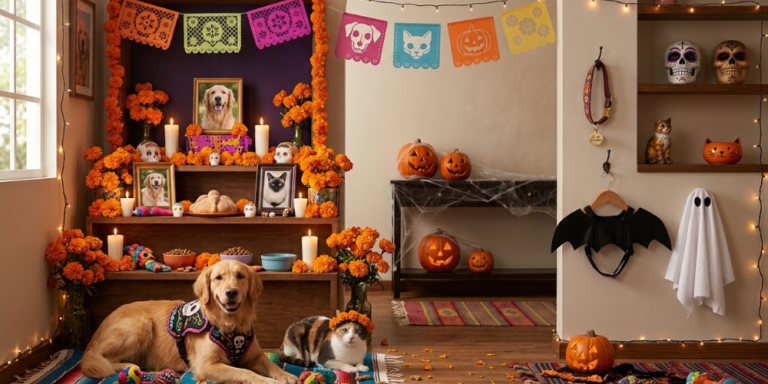 Celebra Halloween y Día de Muertos con tu mascota